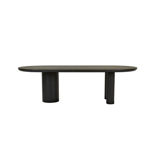 Seb Oval Dining Table - Black Oak
