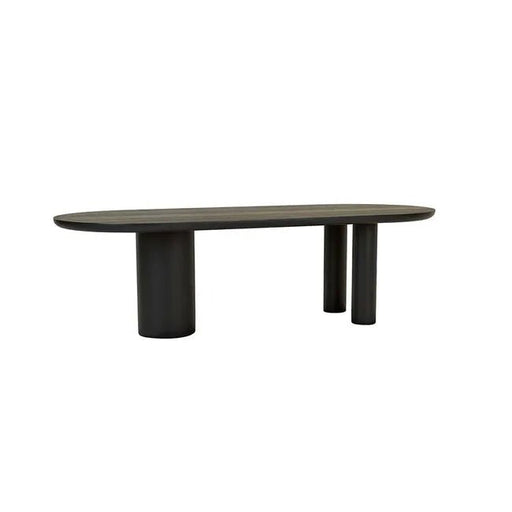 Seb Oval Dining Table - Black Oak