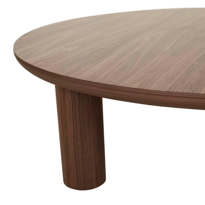 Seb Round Coffee Table - WALNUT