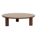 Seb Round Coffee Table - WALNUT