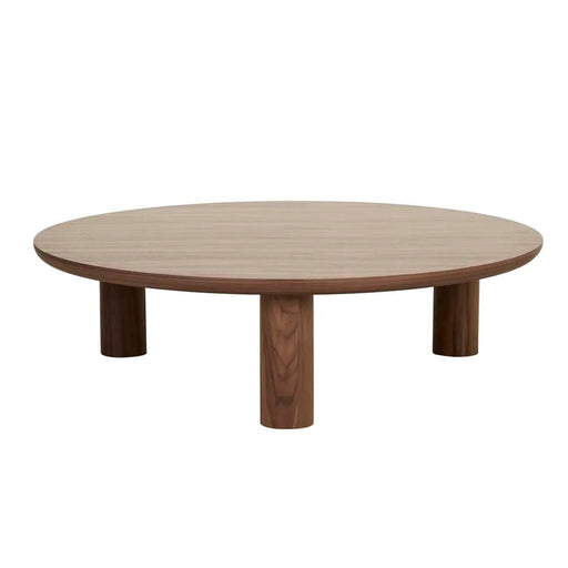 Seb Round Coffee Table - WALNUT