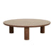 Seb Round Coffee Table - WALNUT