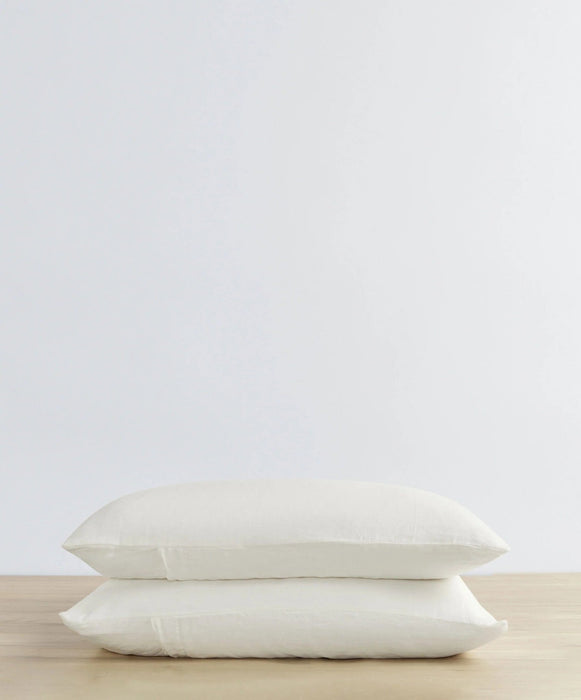 Set of 2 Linen Pillowcases – Ivory