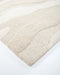 Shoreline Floor Rug in Sand, close-up of a corner showing the edge and wool pile