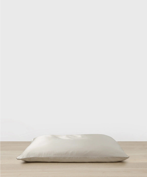 Silk Linen Flip Pillowcase – Smoke