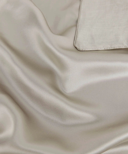 Silk Linen Flip Pillowcase – Smoke