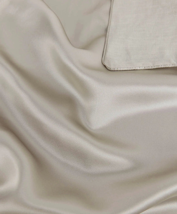Silk Linen Flip Pillowcase – Smoke