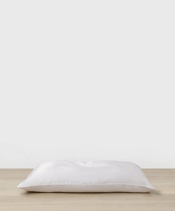 Silk Linen Flip Pillowcase – White