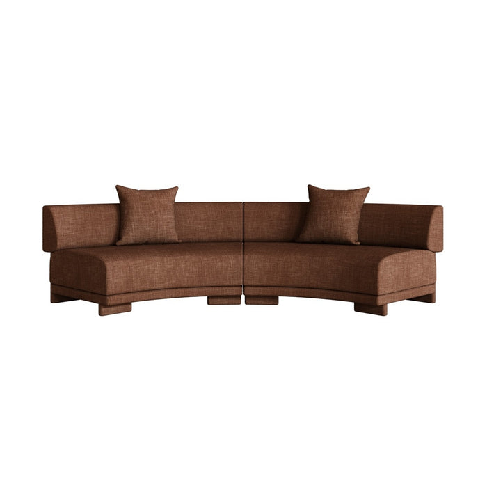 Felix Orbit 4-Seater Arc Sofa - Auburn Weave