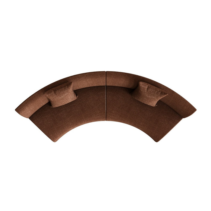 Felix Orbit 4-Seater Arc Sofa - Auburn Weave