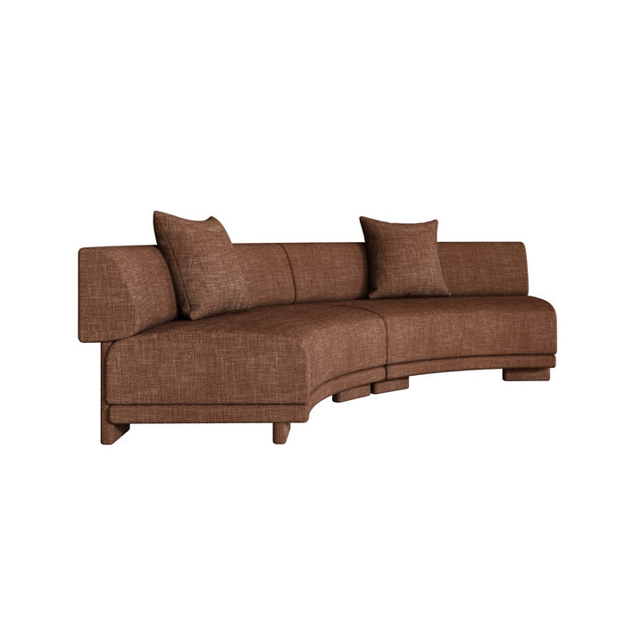 Felix Orbit 4-Seater Arc Sofa - Auburn Weave