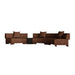 Felix Orbit 6-Seater Arc Sofa with Side Table - Auburn Weave