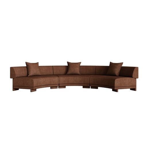 Felix Orbit 6-Seater Arc Sofa - Auburn Weave
