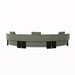 Felix Orbit 6-Seater Arc Sofa - Moss Tweed / Matt Black Ash