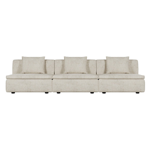 Hugo Byron 3-Seater Armless Sofa - Nougat Speckle