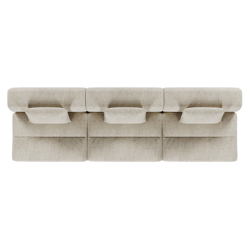 Hugo Byron 3-Seater Armless Sofa - Nougat Speckle