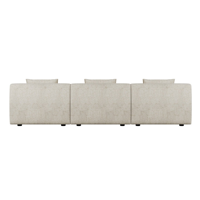 Hugo Byron 3-Seater Armless Sofa - Nougat Speckle
