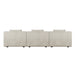 Hugo Byron 3-Seater Armless Sofa - Nougat Speckle
