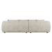 Hugo Byron 3-Seater Left Chaise Sofa with 2-Seater Arm - Nougat Speckle