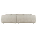 Hugo Byron 3-Seater Right Chaise Sofa with 2-Seater Arm - Nougat Speckle