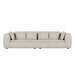 Hugo Byron 4-Seater Sofa with Arms - Nougat Speckle