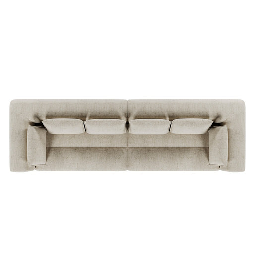 Hugo Byron 4-Seater Sofa with Arms - Nougat Speckle