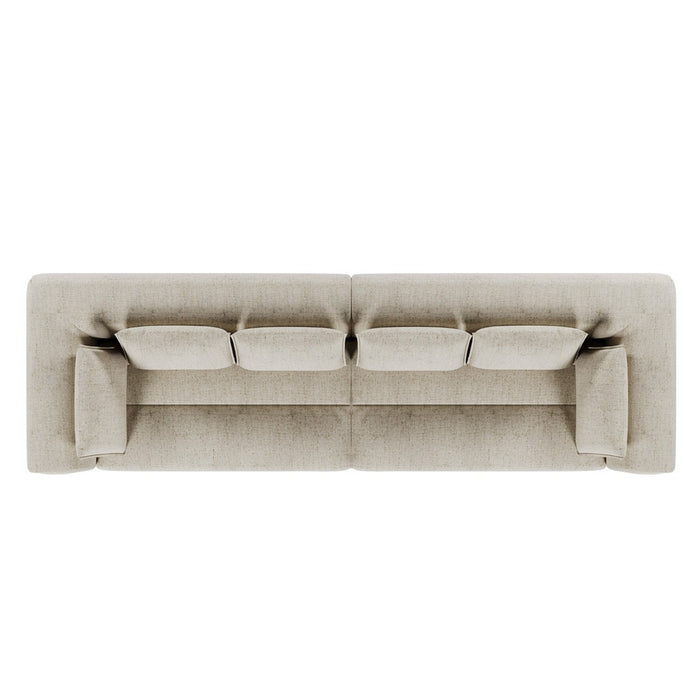 Hugo Byron 4-Seater Sofa with Arms - Nougat Speckle