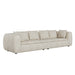 Hugo Byron 4-Seater Sofa with Arms - Nougat Speckle
