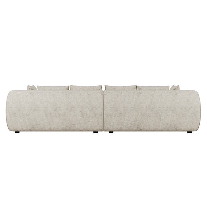 Hugo Byron 4-Seater Sofa with Arms - Nougat Speckle