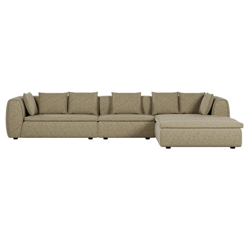 Hugo Byron 4-Seater Right Chaise Sofa with Arm - Staunch Camouflage