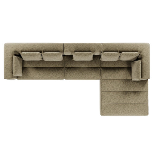 Hugo Byron 4-Seater Right Chaise Sofa with Arm - Staunch Camouflage