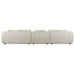 Hugo Byron 4-Seater Left Chaise Sofa with Arms - Nougat Speckle