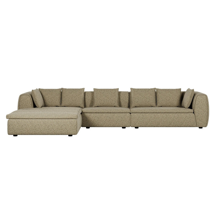 Hugo Byron 4-Seater Left Chaise Sofa with Arms - Staunch Camouflage