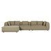 Hugo Byron 4-Seater Left Chaise Sofa with Arms - Staunch Camouflage