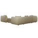 Hugo Byron 5-Seater L Shape Sofa with Ottoman - Staunch Camouflage