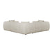 Hugo Byron 5-Seater L Shape Sofa with Arms - Nougat Speckle