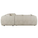 Hugo Byron 5-Seater L Shape Sofa with Arms - Nougat Speckle