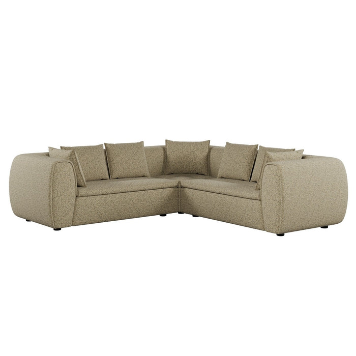 Hugo Byron 5-Seater L Shape Sofa with Arms - Staunch Camouflage