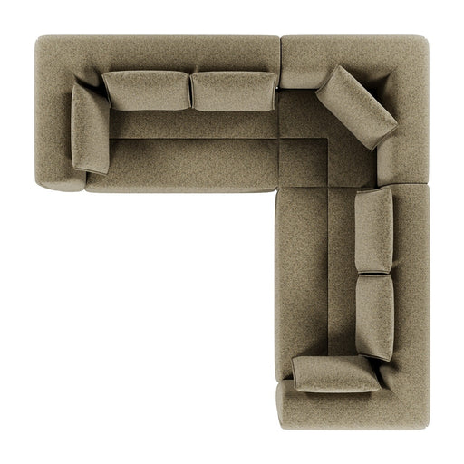 Hugo Byron 5-Seater L Shape Sofa with Arms - Staunch Camouflage