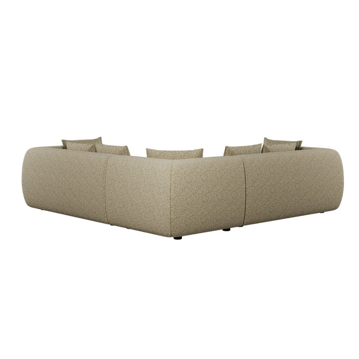 Hugo Byron 5-Seater L Shape Sofa with Arms - Staunch Camouflage