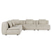 Hugo Byron 5-Seater L Shape Sofa - Nougat Speckle
