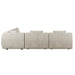 Hugo Byron 5-Seater L Shape Sofa - Nougat Speckle