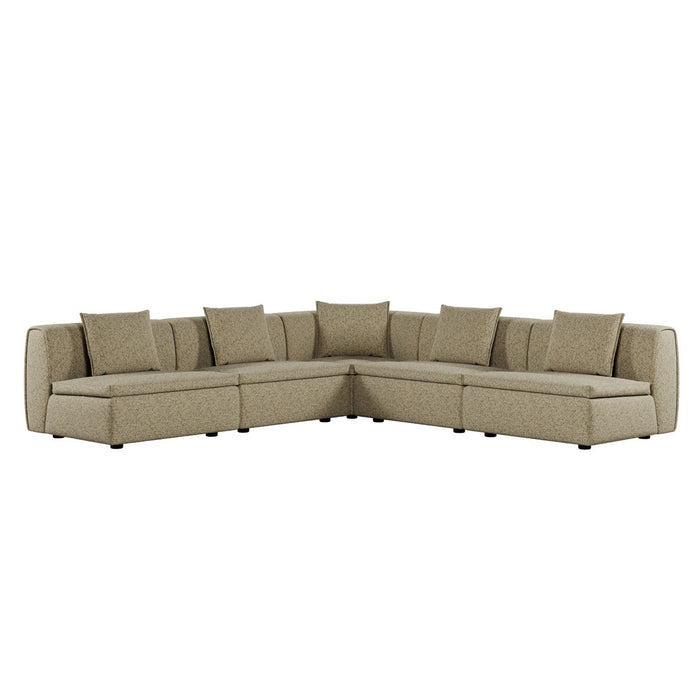 Hugo Byron 5-Seater L Shape Sofa - Staunch Camouflage