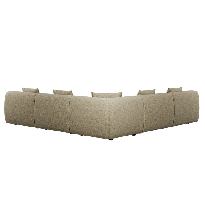 Hugo Byron 5-Seater L Shape Sofa - Staunch Camouflage