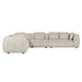 Hugo Byron 6-Seater Left L Shape Sofa with Arms - Nougat Speckle
