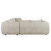 Hugo Byron 6-Seater Left L Shape Sofa with Arms - Nougat Speckle