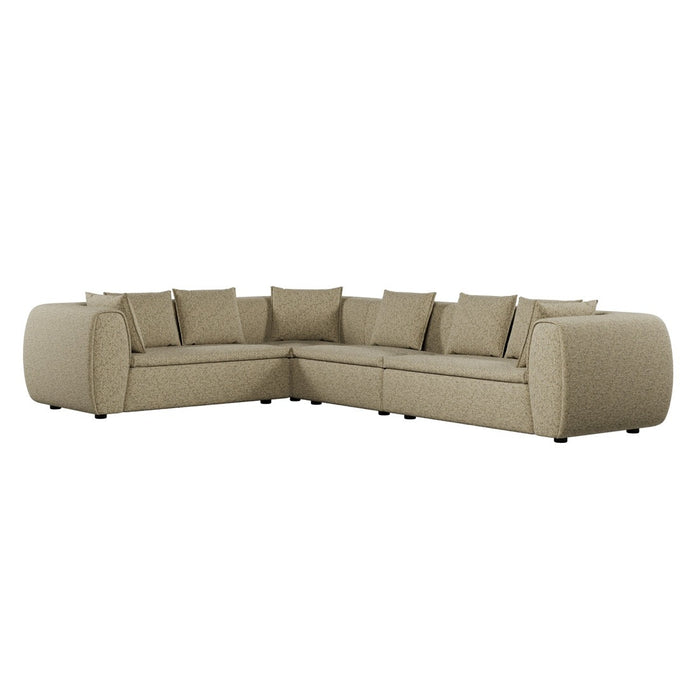 Hugo Byron 6-Seater Left L Shape Sofa with Arms - Staunch Camouflage