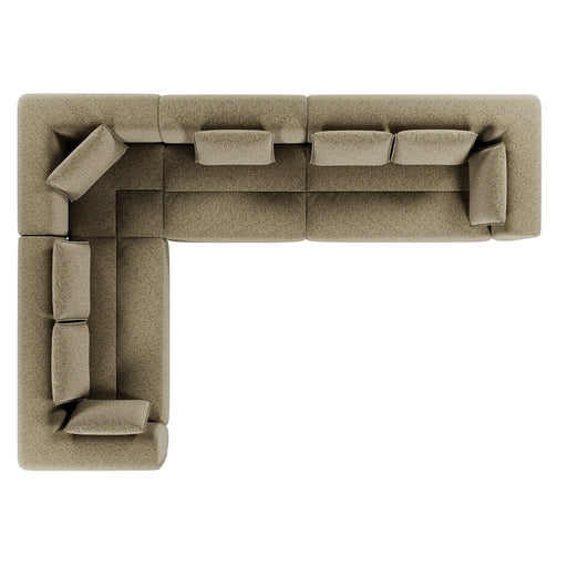 Hugo Byron 6-Seater Left L Shape Sofa with Arms - Staunch Camouflage