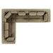 Hugo Byron 6-Seater Left L Shape Sofa with Arms - Staunch Camouflage