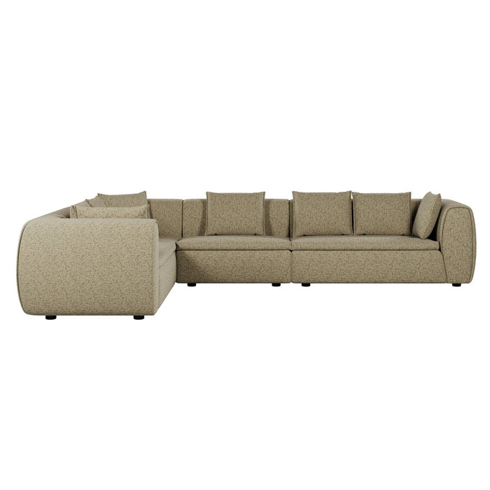 Hugo Byron 6-Seater Left L Shape Sofa with Arms - Staunch Camouflage